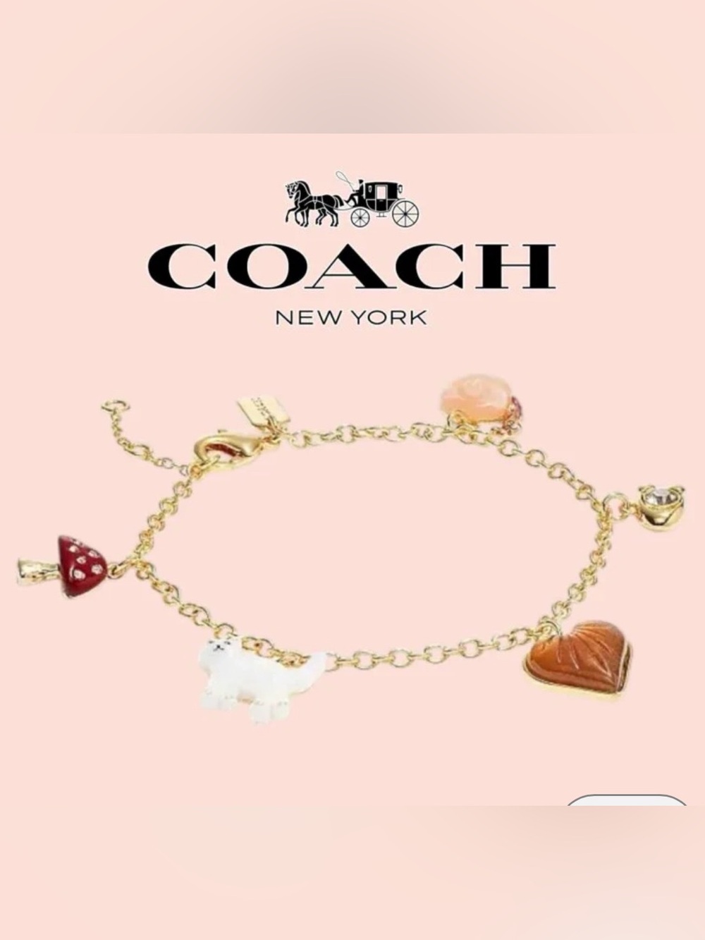 Coach Creature Multi Charm Bracelet, NWOT - Picture 13 of 16